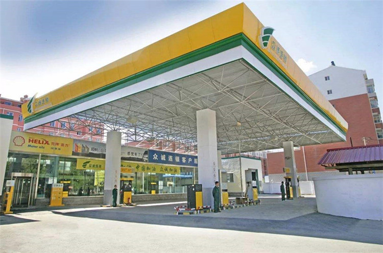 湛江加气站钢结构网架案例7